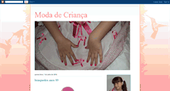 Desktop Screenshot of modadecrianca.blogspot.com