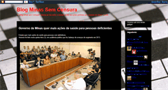 Desktop Screenshot of blogminassemcensura.blogspot.com