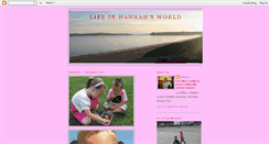 Desktop Screenshot of lifeinhannahsworld.blogspot.com