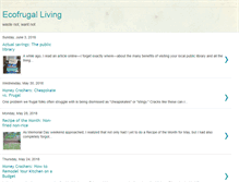 Tablet Screenshot of ecofrugality.blogspot.com