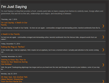Tablet Screenshot of imjustsaying-shannonphotogal.blogspot.com