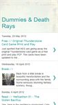 Mobile Screenshot of dummiesanddeathrays.blogspot.com
