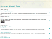 Tablet Screenshot of dummiesanddeathrays.blogspot.com