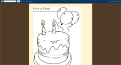 Desktop Screenshot of cakebyflavia.blogspot.com