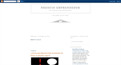 Desktop Screenshot of negocio-emprendedor.blogspot.com