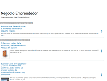 Tablet Screenshot of negocio-emprendedor.blogspot.com