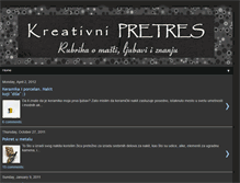 Tablet Screenshot of kreativnipretres.blogspot.com