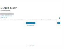 Tablet Screenshot of e-englishcenter.blogspot.com