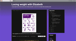 Desktop Screenshot of losingweightwithelizabeth.blogspot.com