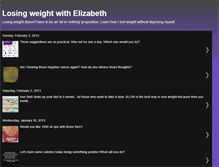 Tablet Screenshot of losingweightwithelizabeth.blogspot.com