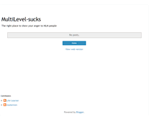 Tablet Screenshot of multilevel-sucks.blogspot.com
