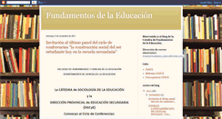 Desktop Screenshot of fundamentosdelaedu.blogspot.com