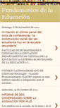 Mobile Screenshot of fundamentosdelaedu.blogspot.com