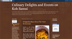 Desktop Screenshot of culinarydelightssamui.blogspot.com