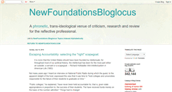 Desktop Screenshot of newfoundationsbloglocus.blogspot.com