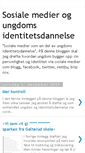 Mobile Screenshot of identitetsdannelse.blogspot.com