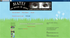 Desktop Screenshot of matei-sansalaviata.blogspot.com