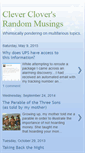 Mobile Screenshot of cleverclover1127.blogspot.com