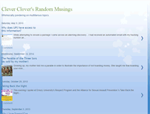 Tablet Screenshot of cleverclover1127.blogspot.com