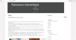Desktop Screenshot of francescotramontano.blogspot.com
