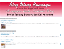 Tablet Screenshot of blogwongbumiayu.blogspot.com