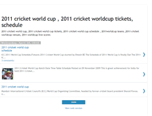Tablet Screenshot of 2011cricketworldcuptickets.blogspot.com