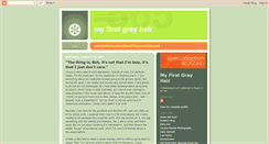 Desktop Screenshot of myfirstgrayhair.blogspot.com