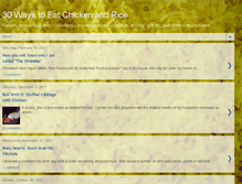 Tablet Screenshot of 30waystoeatchickenandrice.blogspot.com