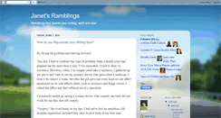 Desktop Screenshot of janetsinnerramblings.blogspot.com