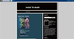 Desktop Screenshot of metalcentral.blogspot.com