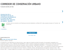 Tablet Screenshot of corredordeconservacionurbano.blogspot.com