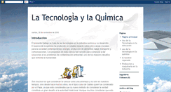 Desktop Screenshot of latecnologiaylaquimica.blogspot.com