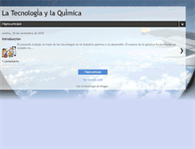 Tablet Screenshot of latecnologiaylaquimica.blogspot.com