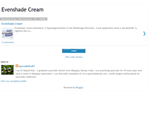 Tablet Screenshot of evenshade-cream.blogspot.com