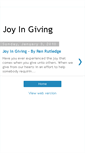 Mobile Screenshot of joyingiving.blogspot.com