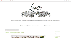 Desktop Screenshot of lorettaflower.blogspot.com