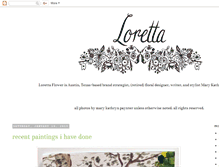 Tablet Screenshot of lorettaflower.blogspot.com