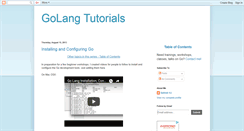 Desktop Screenshot of golangtutorials.blogspot.com