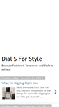 Mobile Screenshot of dialsforstyle.blogspot.com