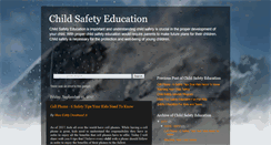 Desktop Screenshot of childsafetyeducation.blogspot.com