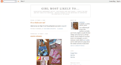 Desktop Screenshot of girlmostlikely2.blogspot.com