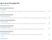 Tablet Screenshot of giveuptothegoodlife.blogspot.com