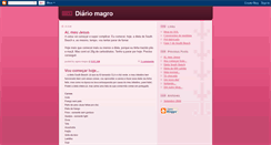 Desktop Screenshot of diario-magro.blogspot.com