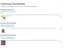 Tablet Screenshot of callithumpthunder.blogspot.com