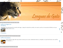 Tablet Screenshot of laslenguasdegato.blogspot.com