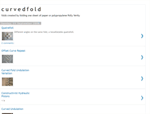 Tablet Screenshot of curvedfold.blogspot.com