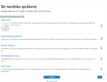 Tablet Screenshot of denordiskesprakene.blogspot.com