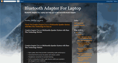 Desktop Screenshot of bluetooth-adapter-for-laptop.blogspot.com