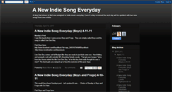 Desktop Screenshot of newindiesongaday.blogspot.com