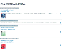 Tablet Screenshot of islacristinacultural.blogspot.com